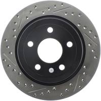 StopTech Sport Drilled/Slotted Brake Rotor; Rear Right