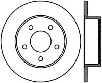 StopTech Sport Drilled/Slotted Brake Rotor Front Left 127.63049L