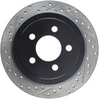 StopTech Sport Drilled/Slotted Brake Rotor; Rear Right