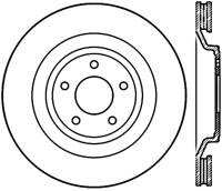 StopTech Sport Cryo Drilled/Slotted Brake Rotor Front Left 127.63072CL