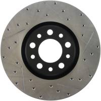 StopTech Sport Drilled/Slotted Brake Rotor; Front Left