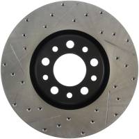 StopTech Sport Drilled/Slotted Brake Rotor; Front Right