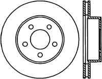 StopTech Sport Cryo Drilled/Slotted Brake Rotor Front Left 127.65054CL