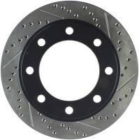 Stoptech - StopTech 00-05 Ford Excursion 4WD / 99-04 F250/F350 Pickup Front Slotted & Drilled Left Rotor - 127.65086L - Image 1