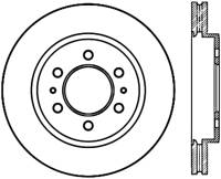 StopTech Sport Cryo Drilled/Slotted Brake Rotor Front Left 127.65130CL