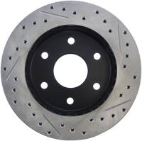 Stoptech - StopTech 92-00 GMC Suburban 1500 4WD (6 lug) Front Right Slotted & Drilled Rotor - 127.66009R - Image 2