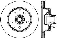 StopTech 98-02 GMC Safari RWD Slotted & Drilled CRYO Left Front Brake Rotor - 127.66016CL