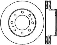 StopTech 01-09 Chevrolet Silverado 2500HD 3500 Front Left Slotted & Drilled Cryo Rotor - 127.66059CL