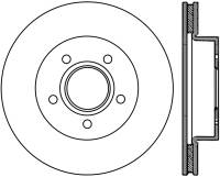 StopTech Sport Cryo Drilled/Slotted Brake Rotor Front Left 127.67042CL