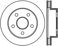 StopTech Sport Cryo Drilled/Slotted Brake Rotor Front Left 127.67050CL