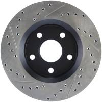 Stoptech - StopTech 07-13 Jeep Wrangler Slotted & Drilled Left Front Rotor - 127.67068L - Image 2