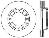 StopTech Sport Drilled/Slotted Brake Rotor Front Left 127.76001L