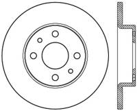 StopTech Sport Cross Drilled Brake Rotor; Front and Rear Left