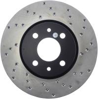 StopTech Sport Cross Drilled Brake Rotor; Front Left