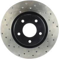 StopTech Sport Cross Drilled Brake Rotor; Front Right