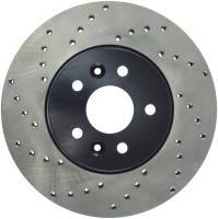 StopTech Sport Cross Drilled Brake Rotor; Front Right