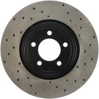 StopTech Sport Cross Drilled Brake Rotor; Front Left