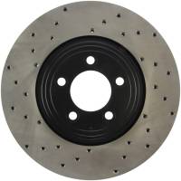 StopTech Sport Cross Drilled Brake Rotor; Front Right