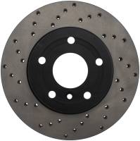 StopTech Sport Cross Drilled Brake Rotor; Front Right