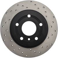 StopTech Sport Cross Drilled Brake Rotor; Rear Left