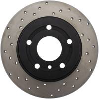 StopTech Sport Cross Drilled Brake Rotor; Rear Right