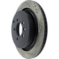 StopTech - StopTech Sport Cryo Cross Drilled Brake Rotor; Rear Left - Image 4