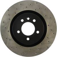 StopTech Sport Cross Drilled Brake Rotor; Front Right