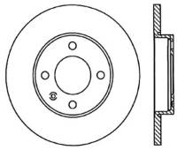 StopTech Sport Cross Drilled Brake Rotor; Front Left