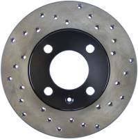 StopTech Sport Cross Drilled Brake Rotor; Front Left