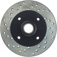 StopTech Sport Cross Drilled Brake Rotor; Rear Right