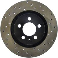 StopTech Sport Cross Drilled Brake Rotor; Front Left