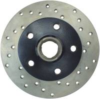 StopTech Sport Cross Drilled Brake Rotor; Rear Left