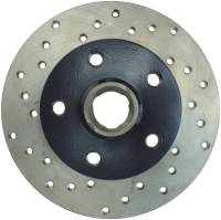 StopTech Sport Cross Drilled Brake Rotor; Rear Right