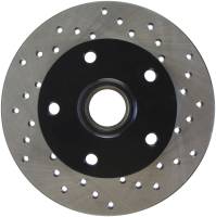 StopTech Sport Cross Drilled Brake Rotor; Rear Left