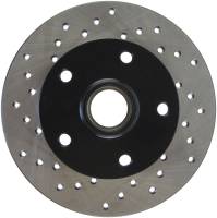 StopTech Sport Cross Drilled Brake Rotor; Rear Right