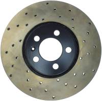 StopTech Sport Cross Drilled Brake Rotor; Front Left