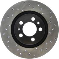 StopTech Sport Cross Drilled Brake Rotor; Front Left