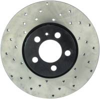 StopTech Sport Cross Drilled Brake Rotor; Front Right