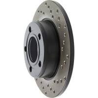 StopTech - StopTech Sport Cryo Cross Drilled Brake Rotor; Rear Left - Image 4