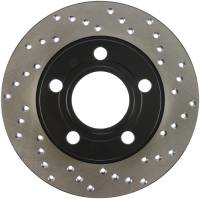 StopTech Sport Cross Drilled Brake Rotor; Rear Left