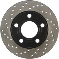 StopTech Sport Cross Drilled Brake Rotor; Rear Right