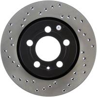 StopTech Sport Cross Drilled Brake Rotor; Rear Right