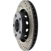 StopTech - StopTech Sport Cryo Cross Drilled Brake Rotor; Rear Left - Image 3