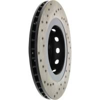 StopTech - StopTech Sport Cryo Cross Drilled Brake Rotor; Rear Left - Image 4