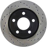 StopTech Sport Cross Drilled Brake Rotor; Rear Left