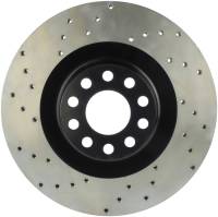 StopTech Sport Cross Drilled Brake Rotor; Front Right