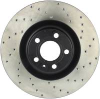 StopTech Sport Cross Drilled Brake Rotor; Front Left