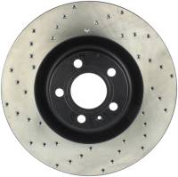 StopTech Sport Cross Drilled Brake Rotor; Front Right