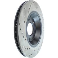 StopTech - StopTech Sport Cryo Cross Drilled Brake Rotor; Rear Left - Image 5