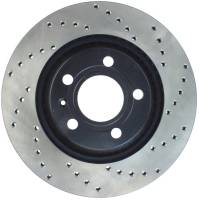 StopTech - StopTech Sport Cross Drilled Brake Rotor; Rear Left - Image 2